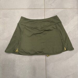 Pheel army green mini athletic skirt